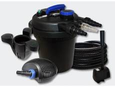 Kit filtration bassin 6000l 11w uvc 20w pompe tuyau skimmer fontaine helloshop26 4216230