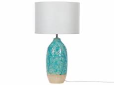 Lampe à poser en céramique turquoise ataba 315354