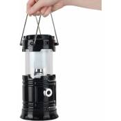 Lanterne de camping à LED solaire et lampe de poche USB pour extérieur, adaptée pour les urgences, les tempêtes, les pannes, les lanternes