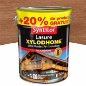 Lasure Syntilor Xylodhone Ultra Hautes Performances chêne moyen satin 5L + 20% gratuit