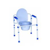 Mobiclinic - Chaise percee pliante Chaise wc Acier