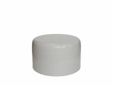 Pati - table d'appoint ronde en aluminium émaillée ø42cm - couleur - beige