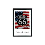 Route 66 - Miroir rectangulaire sérigraphié feel