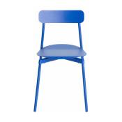 Set de 2 chaises en métal bleu Fromme - Petite Friture
