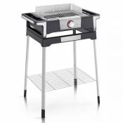 Severin BARBECUE GRIL SUR PIEDS 2500W TH LED GRILLE INOX PARE VENT 41,5X24CM SEVERIN - 8116