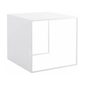 Table basse carré en métal blanc 2 Wall - Custom Form
