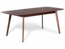Table de salle à manger - table de cuisine - extensible - 150x190x90x75 cm - marron - madox 36098