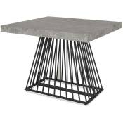 Table extensible Factory Effet Béton - Béton gris