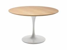 "table invitation chêne & blanche kare design diamètre - 120cm"