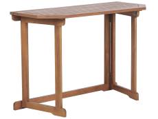 Table pliable 3 personnes en acacia bois clair