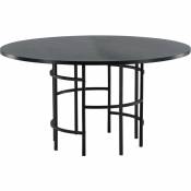 Table ronde en mdf Copenhagen 140 cm - Noir