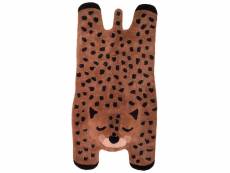 "tapis enfant en coton guépard 65x125cm - collection little cheetah - nattiot" EYHA496-UN
