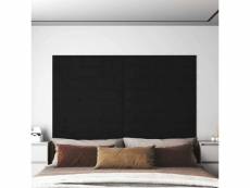 Vidaxl panneaux muraux 12 pcs noir 90x15 cm velours 1,62 m²