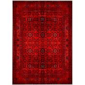 Wellhome - Tapis salon en polyester TheRoom Rouge - 60x100cm - Rouge