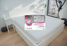 Abeil Protège Matelas 100% Coton Imperméable Blanc