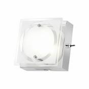 Applique LED remplaçables Brice ou plafonnier LED blanc chaud - Argent
