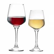Argon Tableware Verres à vin Rouge et à vin Blanc