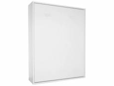 Armoire lit escamotable smart-v2 blanc mat couchage 160*200 cm. 20100862570