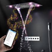 AST - Ciel de pluie 800 x 600 mm Bluetooth musique Led, Torpedus
