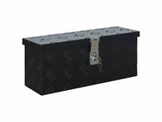 Boîte caisse de remorque en aluminium 48,5 cm noir
