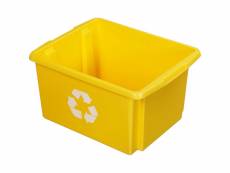 Boite de recyclage nesta box 32 litres jaune