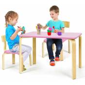 COSTWAY Ensemble Table et Chaise pour Enfant, Inclus