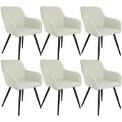 Ensemble de 6 chaises en cuir synthétique résistant