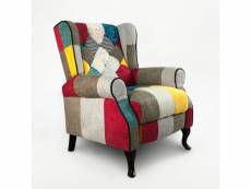 Fauteuil relax inclinable bergère patchwork au design moderne throne AHD Amazing Home Design