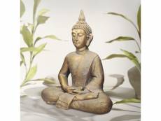 Figure de bouddha en bronze, 52x29x63 cm, pierre moulée