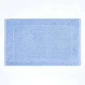 Homescapes - Tapis de Bain Uni 100% Coton Turc Bleu