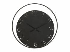 Horloge murale en métal, couleur noire, mesures 4,5