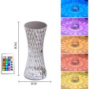 Ineasicer - Lampe de table diamant en cristal tricolore