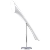 Inspired Mantra - Pop - Lampe de table 1 lumière E27, blanc brillant, acrylique blanc, chrome poli