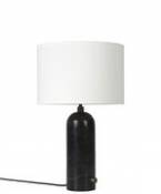 Lampe de table Gravity / Small - Ø 30 x H 49 cm - Gubi blanc en tissu