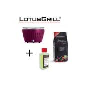 Lotus Grill - Barbecue Violet avec Piles et Câble