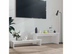 Meuble tv de qualité blanc 180x30x43 cm aggloméré