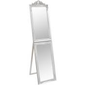 Miroir sur pied Argenté 45x180 cm vidaXL - Argent