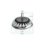 Panier amovible diamètre de l'acier inoxydable 78 mm accessoires pour évier de cuisine mise à l'eau fermeture de parapluie couvercle de lavabo