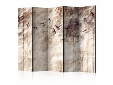 Paris prix - paravent 5 volets "paper nature" 172x225cm