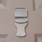 Sendmeamirror Panneau de Porte pour WC Miroir 12 cm