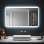 Sirhona - Miroir led Salle de Bain 120x60cm Miroir