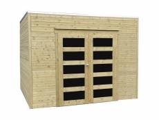 Solid abri de jardin en bois traité autoclave bari 8 m² S8741-1