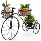 Support pour Plantes en Forme de Bicyclette avec 3