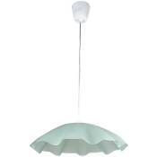 Suspension luminaire en verre Blanc transparent Eclairage plafonnier suspendu