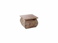 Table basse carrée bois gris batcha 68900