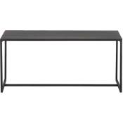 Table basse rectangulaire design métal noir L100 cm karl - Noir