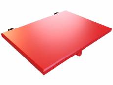 Tablette chevet étagère à suspendre bois rouge 2820C-Red