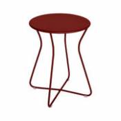 Tabouret Cocotte / Table d'appoint - H 45 cm / Métal - Fermob rouge en métal