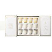 The Home Deco Factory - Coffret de 12 bougies parfumées Parfumerie - Gris