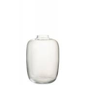 Vase verre transparent H35cm